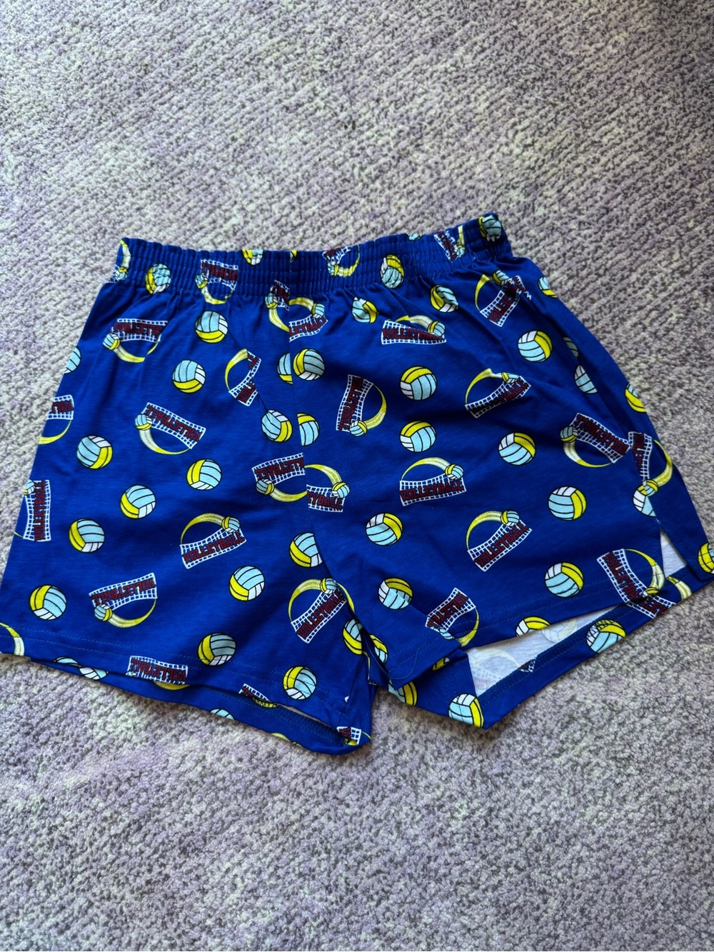 NEW Soffe Volleyball Shorts Blue Yellow Retro Athletic Y2K Size Small & Medium